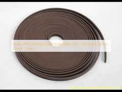 Brown PTFE Packing Guide Stripe Tape (GST) , Thickness 0.8mm , 1.0mm , 1.5mm