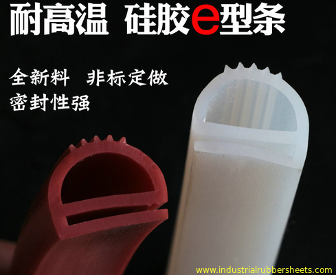 Red Translucent Silicone Profile 3-4mm Wall Thickness Shore A 60