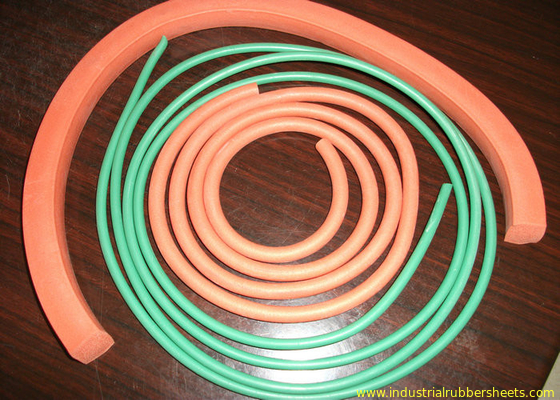 Customized Silicone Sponge Extrusion , Silicone Foam Stripe Produced By Extrude Or Cutting