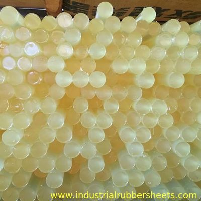 Yellow Polyurethane Or Nylon Plastic Rod , 300 - 500mm Length PU Bar