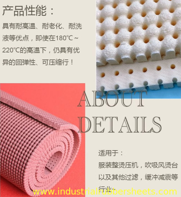 Silicone Rubber Sheet 2mm for Applications High Tear Strength 26-42N/mm High Specific Gravity 1.25-1.50g/cm3