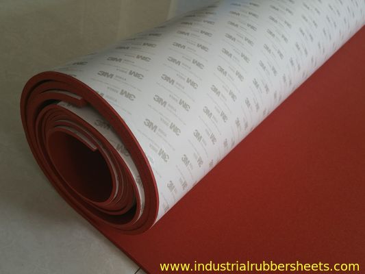 Dark Red Silicone Rubber Sheet Close Cell and High Temperature Resistant Silicone Sponge Sheet