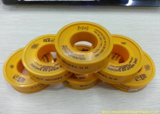 アルカリ-抵抗力がある PTFE の管のシール テープ 12mm 幅、テフロン糸テープ
