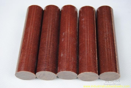 ベークライトの絶縁材の綿棒/ブラウン フェノールの棒1.25-1.40g/Cm3の密度