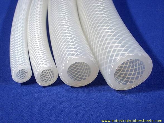 Braided Silicone Hose 3-4mm Wall Thickness, -40C to 260C