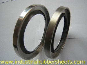 PTFE SS オイルシールとPTFEパッキン（ステンレス鋼304 + PTFEカーボン）空気圧縮機用、低摩擦・高温耐性