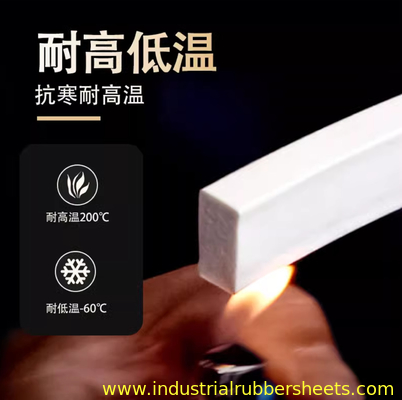 工業用シール用クローズドセルシリコンスポンジストライプ 1mm～60mm 厚