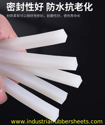 食品用シリコンストライプ 3mm x 10mm, -60°C~200°C UL 94 V-0