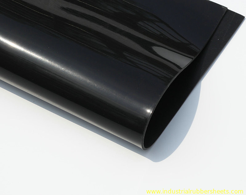 黒い色のシリコーン ゴム シートの滑らかな表面1.0/1.2mの幅10mの長さ