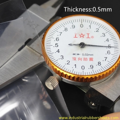 0.1～0.8mm シリコーンゴムシート 50mロール、引張強度 7.5MPa