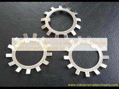 SS304,SS316 鋼鉄ロック洗浄機 外歯が natural色で