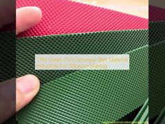 タバコの作成のために産業1つの層緑ポリ塩化ビニールのコンベヤー ベルト材料