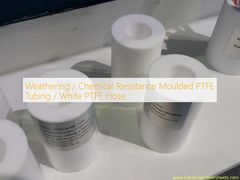 耐候性 / 耐薬品性 成形 PTFE チューブ / 白色 PTFE ホース