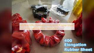 工業用ゴムシート: 400% の伸びと耐摩耗性