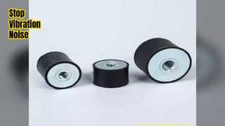 ラバーショックマウントにより振動ノイズを低減