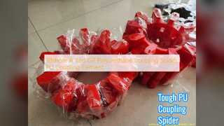 過酷な条件用の赤い PU カップリング スパイダー