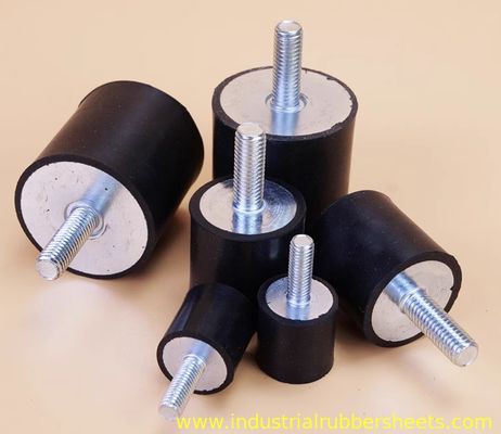 High Vibration Dampening Rubber Shock Mounts Black Rubber Components for Industrial Machinery and Equipment Applications