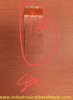 T0.75mm x W1m x L10m Red Silicone Coated Fiberglass Fabric (Rogers Style)